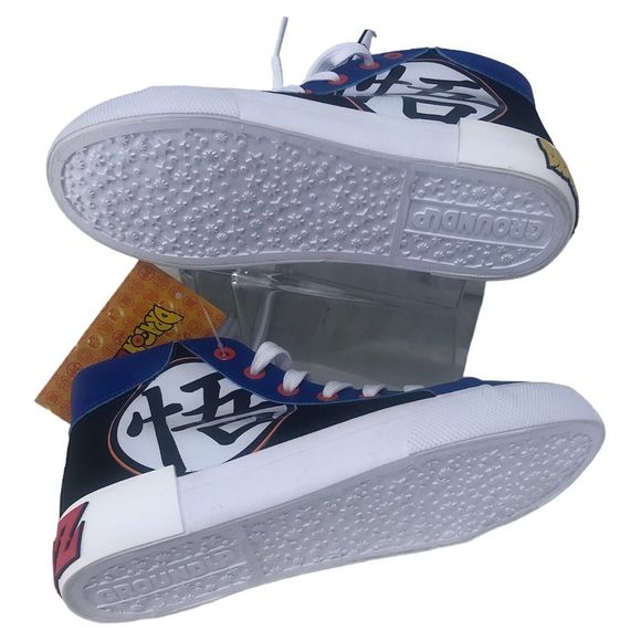 Dragon Ball Z, Hi-Top Shoes Sneakers White /Blue /Yellow SIZE 3 - Picture 5 of 9